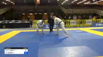 GREGORY COHEN vs QUENTIN E. LEAHY 2020 World Master IBJJF Jiu-Jitsu Championship