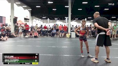 88 lbs Round 3 (4 Team) - Geno DiJoseph, Mat Warriors Red vs Kyle Link, Mat Warriors Blue