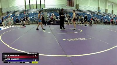 132 lbs Cons. Round 3 - Beck Anderson, OH vs Jacob Alvarez, IL