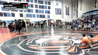 120 lbs Semifinal - Joshua Kiriakos, Yucaipa vs Ethan Perry, Valhalla