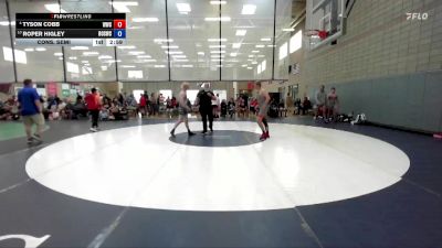 144 lbs Cons. Semi - Tyson Cobb, Weiser Wrestling Club vs Roper Higley, Brothers Of Steel Wrestling Club