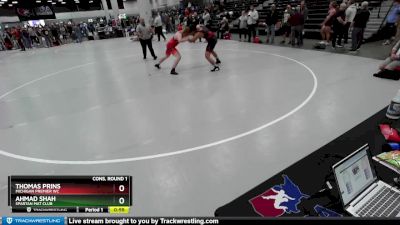 190 lbs Cons. Round 1 - Ahmad Shah, Spartan Mat Club vs Thomas Prins, Michigan Premier WC