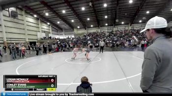 100 lbs Quarterfinal - Logan McNally, Wasatch Wrestling Club vs Conley Evans, Sanderson Wrestling Academy
