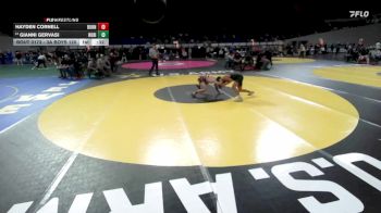 3A Boys 120 lbs Cons. Round 3 - Gianni Gervasi, Rogue River Boys vs Hayden Cornell, Burns Boys