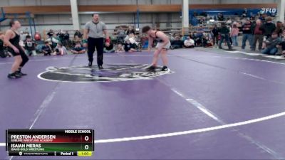 138 lbs Cons. Round 4 - Preston Andersen, Sublime Wrestling Academy vs Isaiah Meras, Idaho Gold Wrestling