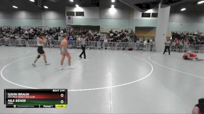 132 lbs Champ. Round 2 - Gavin Braun, Mat Pack Wrestling Club vs Nile Benge, Iowa