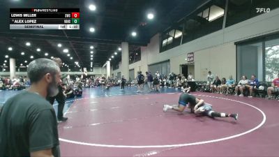 144 lbs Semifinal - Alex Lopez, Van Buren High School vs Lewis Miller, Stronghold Wrestling Club