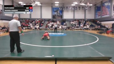 145 lbs Desiree Romero, Conroe Woodlands College Park vs Faith Saenz, Katy