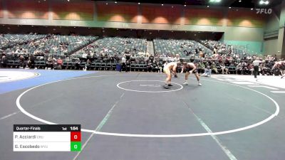 184 lbs Quarterfinal - Peter Acciardi, California Baptist University vs Guillermo Escobedo, Wyoming