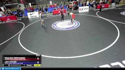 113 lbs Champ. Round 1 - Paulino Hernandez, Pacifica High School Wrestling vs Levi Mazzei, Elite Force Wrestling Club