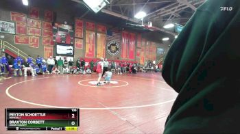106 lbs Quarterfinal - Peyton Schoettle, Roncalli vs Braxton Corbett, Union County