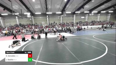 88 lbs Semifinal - Kalijah Gonzales, Kingdom vs Jared Badilla, Relentless