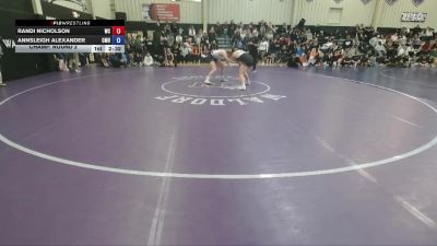 160 Open Champ. Round 2 - Randi Nicholson, Wartburg vs Annsleigh Alexander, Central Methodist University