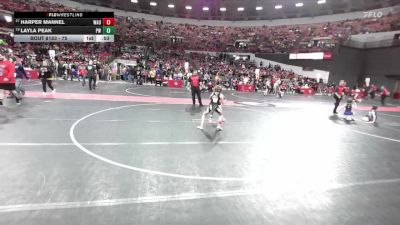 75 lbs Cons. Round 3 - Harper Mannel, Waupaca vs Layla Peak, Prairie Wrestling