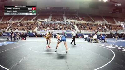 126-D2 Cons. Round 3 - ABIGAIL PAPA, Benjamin Franklin High School vs Ariana Thomas, Marcos De Niza High School