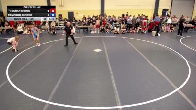 120 lbs Champ. Round 1 - Teghan Moore, WI vs Cameron Abordo, IL