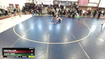 105 lbs Semifinal - Brexten Lamb, Cougars Wrestling Club vs Eldon Jones, Sanderson Wrestling Academy