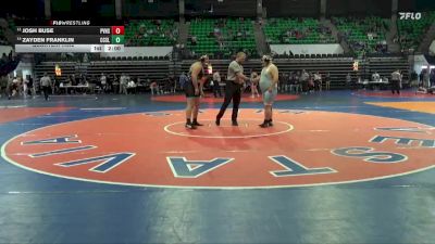 1A-4A 285 Quarterfinal - Zayden Franklin, Coosa Christian School vs Josh Buse, Pleasant Valley