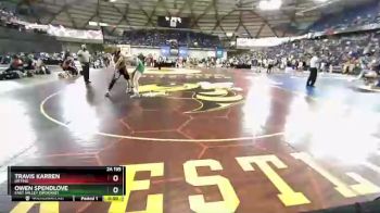 2A 195 lbs Cons. Round 1 - Owen Spendlove, East Valley (Spokane) vs Travis Karren, Orting