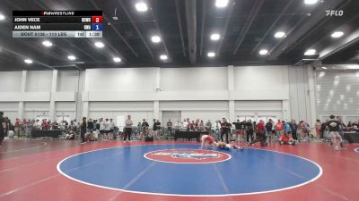 113 lbs Cons. Sub-rd Of 16 - John Vece, Big Cats Wrestling Club vs Aiden Nam, Glasgow Wrestling Academy
