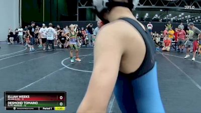 76 lbs Round 1 (8 Team) - Elijah Weeks, Killer Elite vs Desmond Tomaino, Elite Squeeze