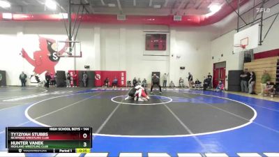 144 lbs Cons. Round 4 - Ty?ziyah Stubbs, Richmond Wrestling Club vs Hunter Vanek, Highland Wrestling Club