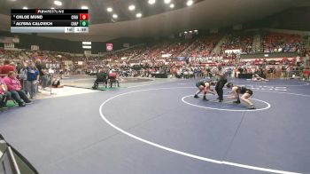125 lbs Quarterfinal - Alyssa Calovich, Chapman HS vs Chloe Mund, Coffeyville-Field Kindley HS