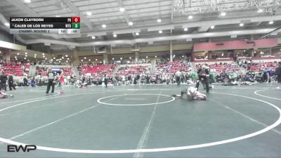 64 lbs Champ. Round 2 - Caleb De Los Reyes, WTC vs Jaxon Clayborn, South Central Punisher