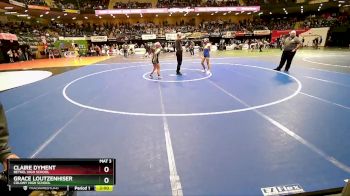 100G Semifinal - Claire Dyment, Bethel High School vs Grace Loutzenhiser, Colony High School