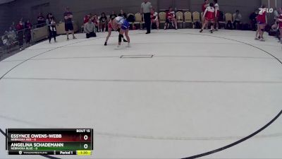 103 lbs Round 4 (8 Team) - Angelina Schademann, Nebraska Blue vs Essynce Owens-Webb, Nebraska Red