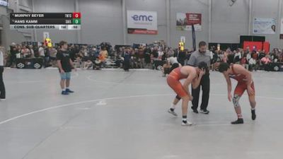 165 lbs Cons. Sub-quarters - Murphy Beyer, Team Nazar Training Center vs Hans Kamm, Salem Elite