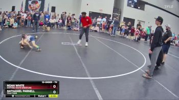 70 lbs Cons. Round 2 - Noah White, Eastside Youth Wrestling vs Nathaniel Parnell, Team Tiger
