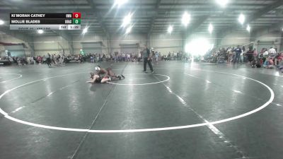 135 lbs Quarterfinal - Ki`Morah Cathey, HURRICANE WRESTLING ACADEMY vs Mollie Blades, Ubasa Wrestling Academy