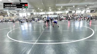 95 lbs Semifinal - Camdyn Williams, Team Clarksville TCWC vs Alonso Metcalf, Wave Wrestling Club