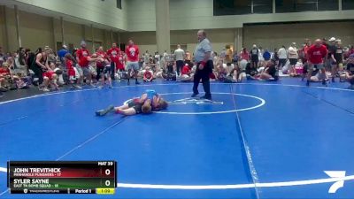 75 lbs Round 5 (6 Team) - John Trevithick, Panhandle Punishers vs Syler Sayne, East TN Bomb Squad