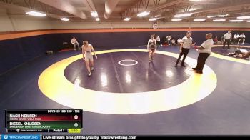 132 lbs Cons. Round 3 - Nash Neilsen, North Sevier Wolf Pack vs Diesel Knudsen, Sanderson Wrestling Academy