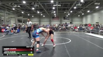 136 lbs Cons. Round 2 - Jadyn Clouse, Trailblazer Wrestling Club vs Averie Counts, Russell