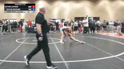 105 lbs 3rd Place Match - Blythe Letters, All American Wrestling Club vs Taylor Keckler, Haines Trained