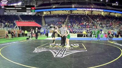 Girls-125 lbs Champ. Round 1 - Lola Barkby, Sturgis Hs Girls vs Jada Antwine, Fitzgerald H.s. Girls