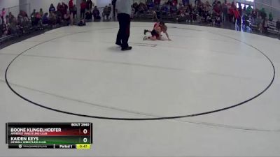 25 lbs Cons. Semi - Boone Klingelhoefer, Amherst Wrestling Club vs Kaiden Keys, Kimball Wrestling Club