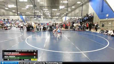 82 lbs Semifinal - Boston Backus, Champions Wrestling Club vs Nox Obrien, Wasatch Wrestling Club