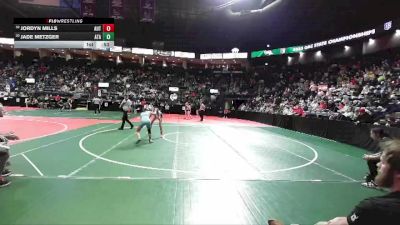 98 lbs Cons. Round 2 - Jordyn Mills, AUT1 vs Jade Metzger, ATAA