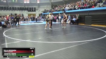 190 lbs Quarterfinal - Ella Geodken, West Delaware vs Haydyn Heims, Center Point-Urbana