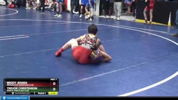 90 lbs Cons. Semi - Brody Jensen, Broken Bow Wrestling Club vs Trevor Christenson, Bobcat Wrestling Club