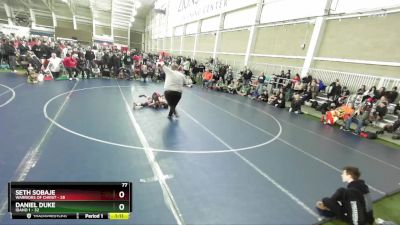 77 lbs Round 1 (4 Team) - Seth Sobaje, Warriors Of Christ vs Daniel Duke, Idaho 1