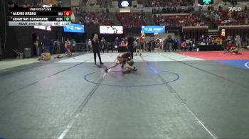 85 lbs Semifinal - Alexis Krebs, Hardin Wrestling Club vs Leighton Schardine, Ennis Wrestling Club