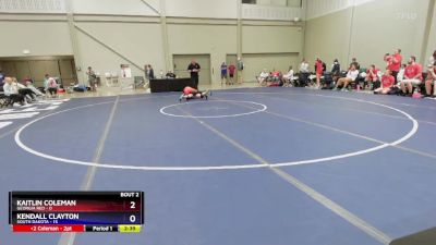 105 lbs Round 1 (8 Team) - Kaitlin Coleman, Georgia Red vs Kendall Clayton, South Dakota