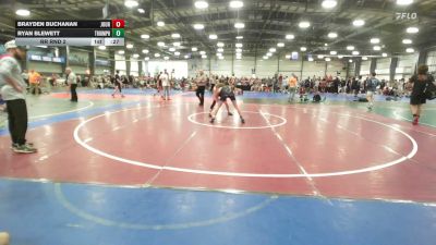 120 lbs Rr Rnd 2 - Brayden Buchanan, Journeymen Red - HSB vs Ryan Blewett, Triumph Maize - HSB
