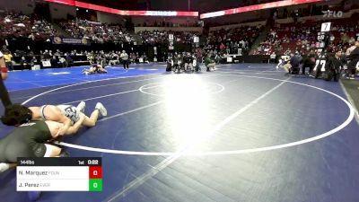 144 lbs Consi Of 32 #2 - Nathan Marquez, Fountain Valley vs Jacob Perez, Everett Alvarez