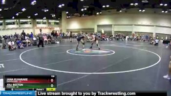 138 lbs Round 2 (10 Team) - Jana Elharake, Griffin Fang vs Joli Beston, Montana